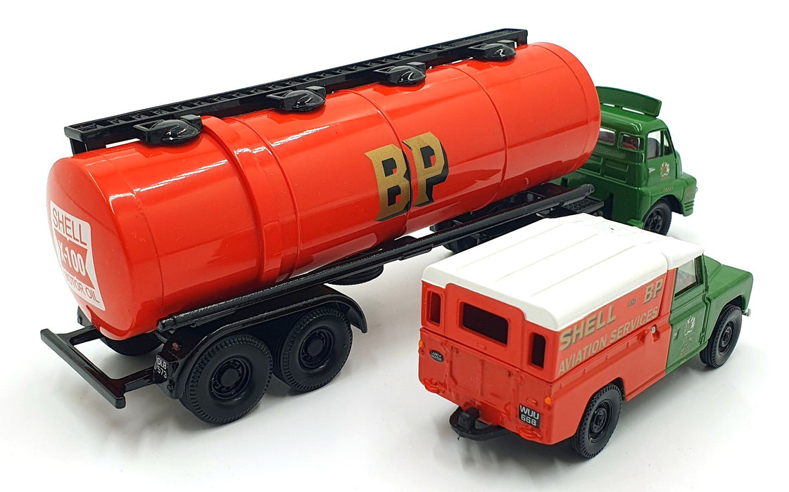 Corgi 1/50 & 1/43 Scale 31005 Bedford Artic Cylindrical Tanker & Land Rover