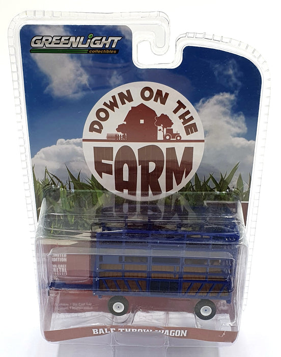 Greenlight 1/64 Scale 48020-F - Bale Throw Wagon - Blue