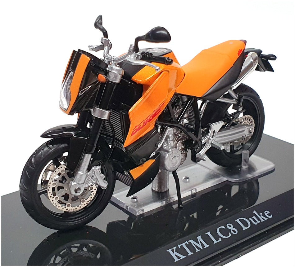Atlas Editions 1/24 Scale 4 110 108 - KTM LC8 Duke Motorbike - Orange/Black 