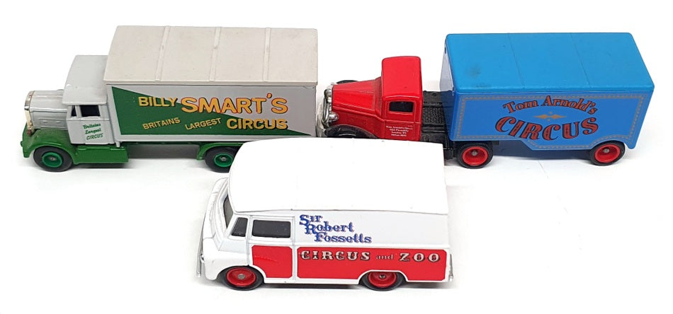 Lledo Diecast CR1003 - 3 Piece Circus Collection - Fossetts Arnold's Smart's