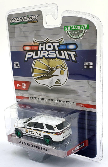 Greenlight 1/64 Scale 43015-E - 2018 Dodge Durando Pursuit Secret Service Police