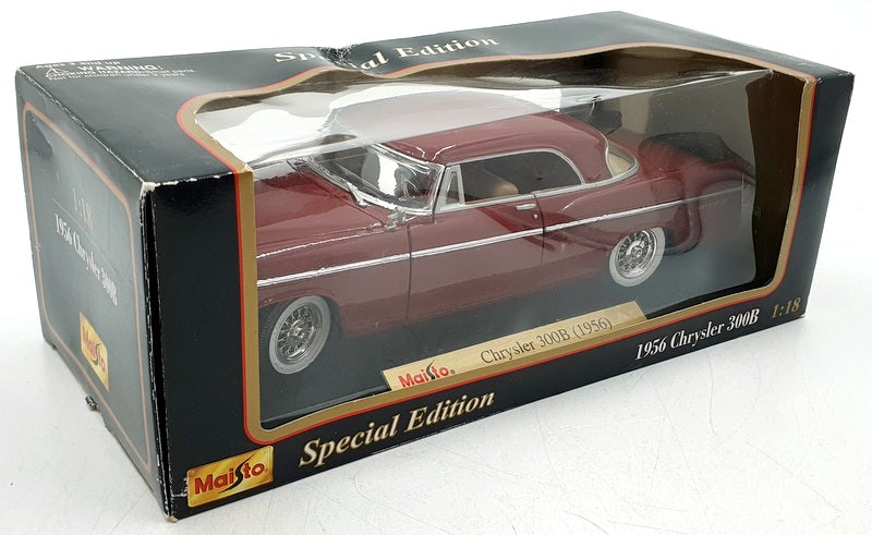 Maisto 1/18 Scale Diecast 31897 - 1956 Chrysler 300B - Maroon