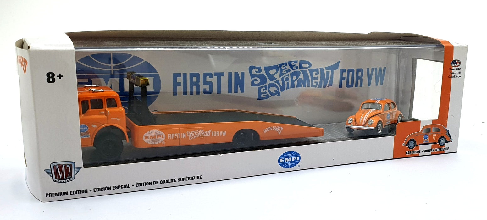 Castline M2 Machines 1/64 Scale S37 '57 Mack Model N & '53 VW Beetle Deluxe USA