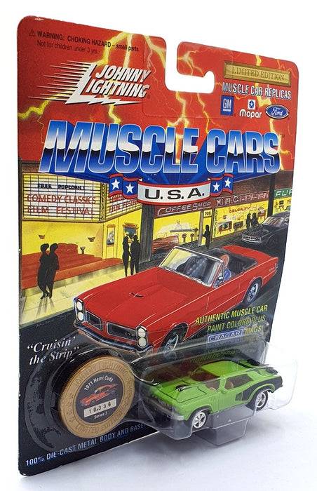 Johnny Lightning 1/64 Scale 200-130- Muscle Cars 1971 Plymouth Hemi Cuda - Green