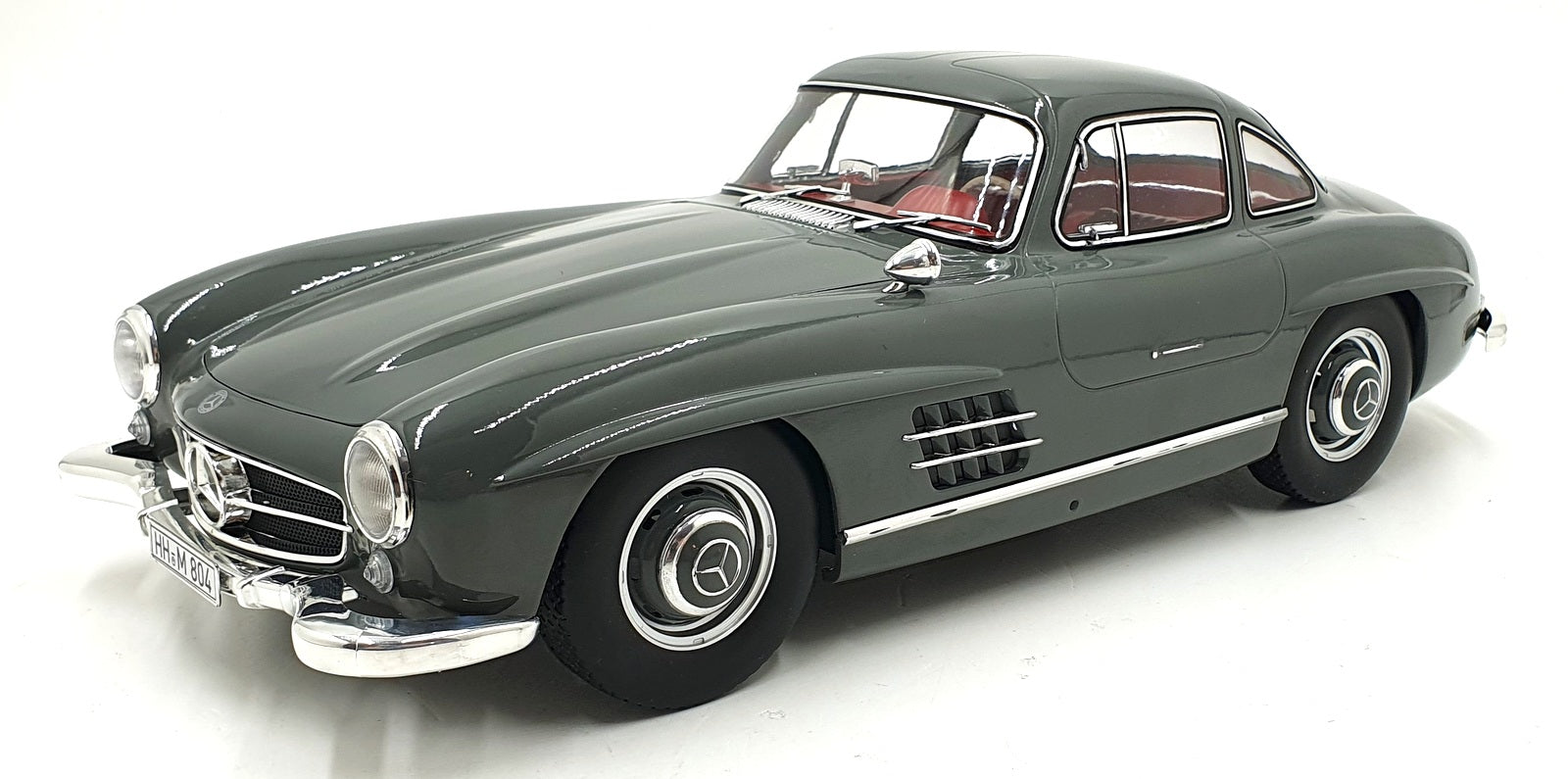 Norev 1/12 Scale Diecast Model 123852 - 1954 Mercedes 300 SL - Graphite Grey