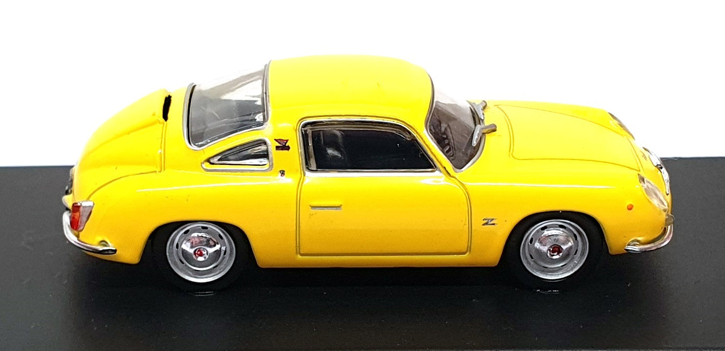Altaya 1/43 Scale 4326Y - 1958 Fiat Abarth 750 Record Monza - Yellow