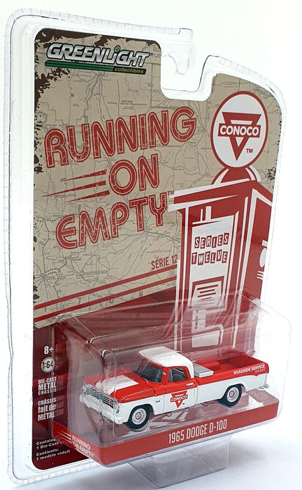 Greenlight 1/64 Scale 41120-C - 1965 Dodge D-100 - Red/White