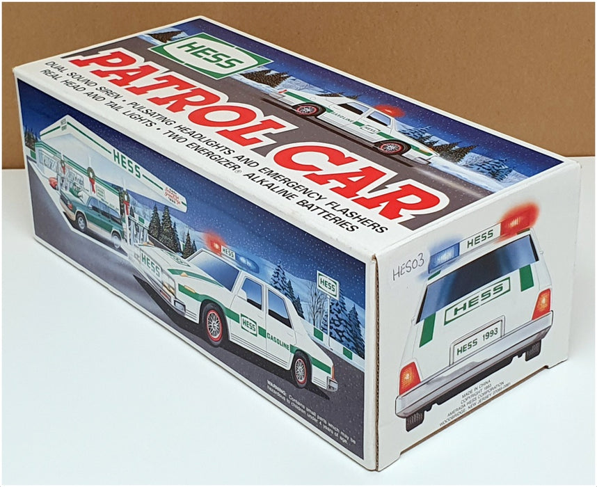 Hess Appx 27cm Long HES03 - Patrol Car With Lights & Sound - White/Green