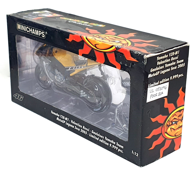 Minichamps 1/12 Scale 122 053096 - Yamaha YZR-M1 Laguna Seca 2005 V. Rossi