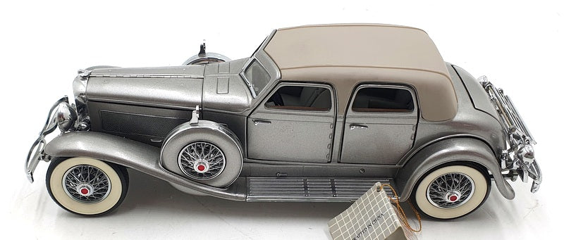 Franklin Mint 1/24 Scale 6525Q - 1933 Duesenberg SJ Twenty Grand  Silver/Grey