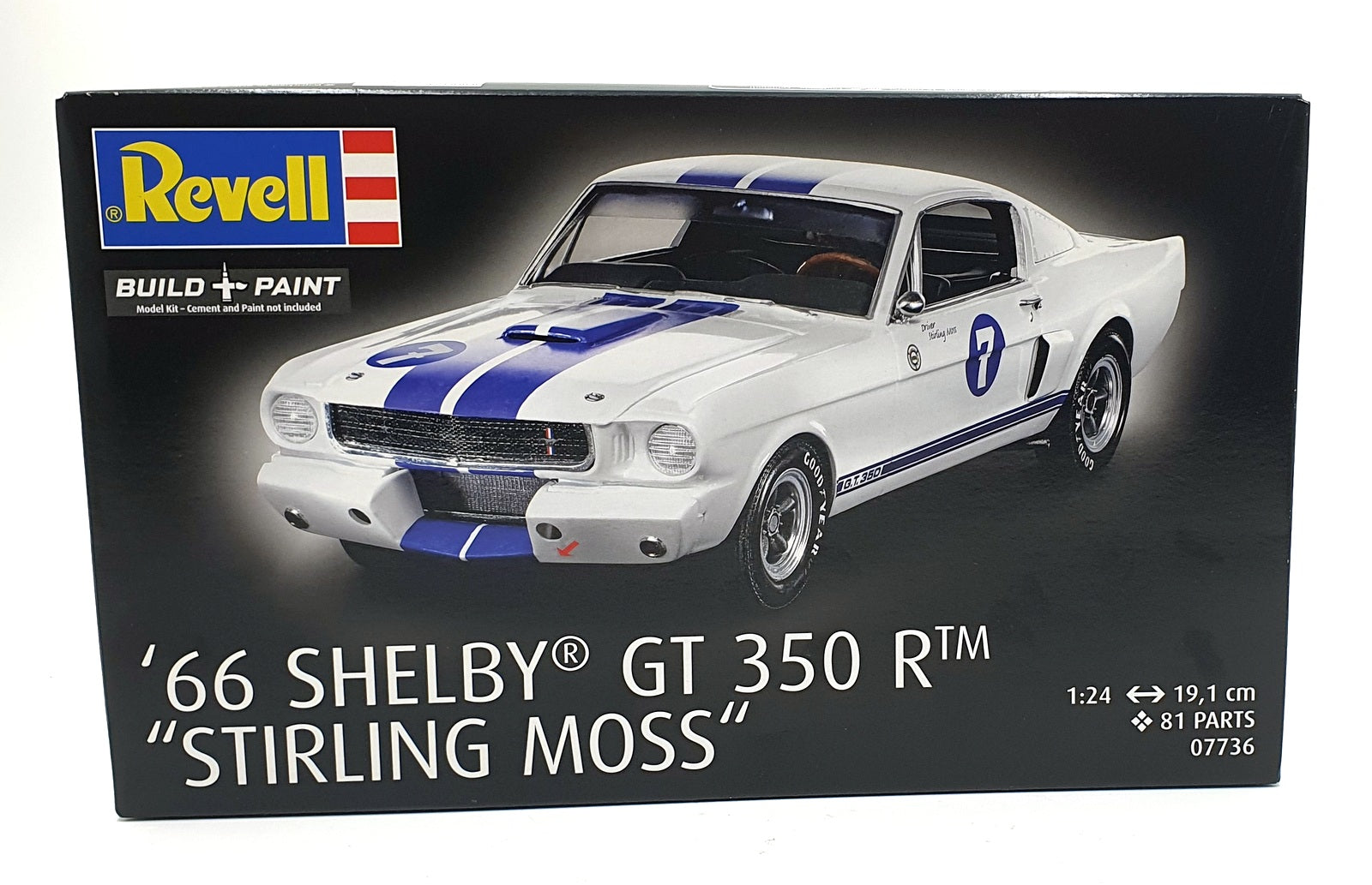Revell 1/24 Scale Model Kit 07736 - 1966 Shelby GT 350 R "Stirling Moss"