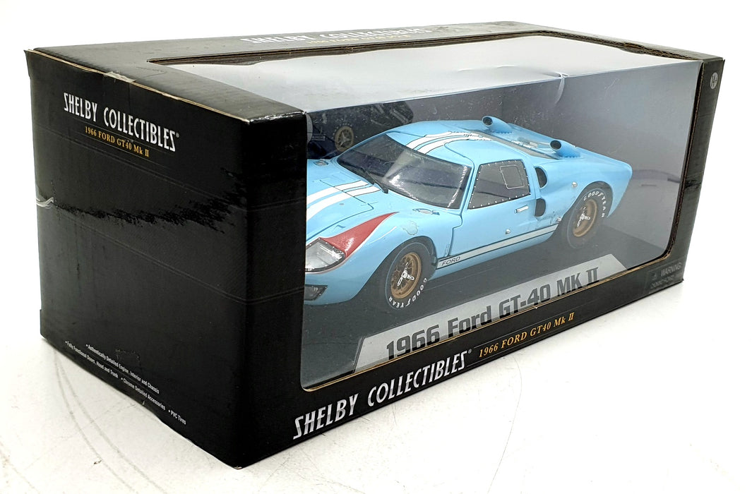 Shelby Collectibles 1/18 Scale Diecast 01409 - 1966 Ford GT-40 MkII - Blue