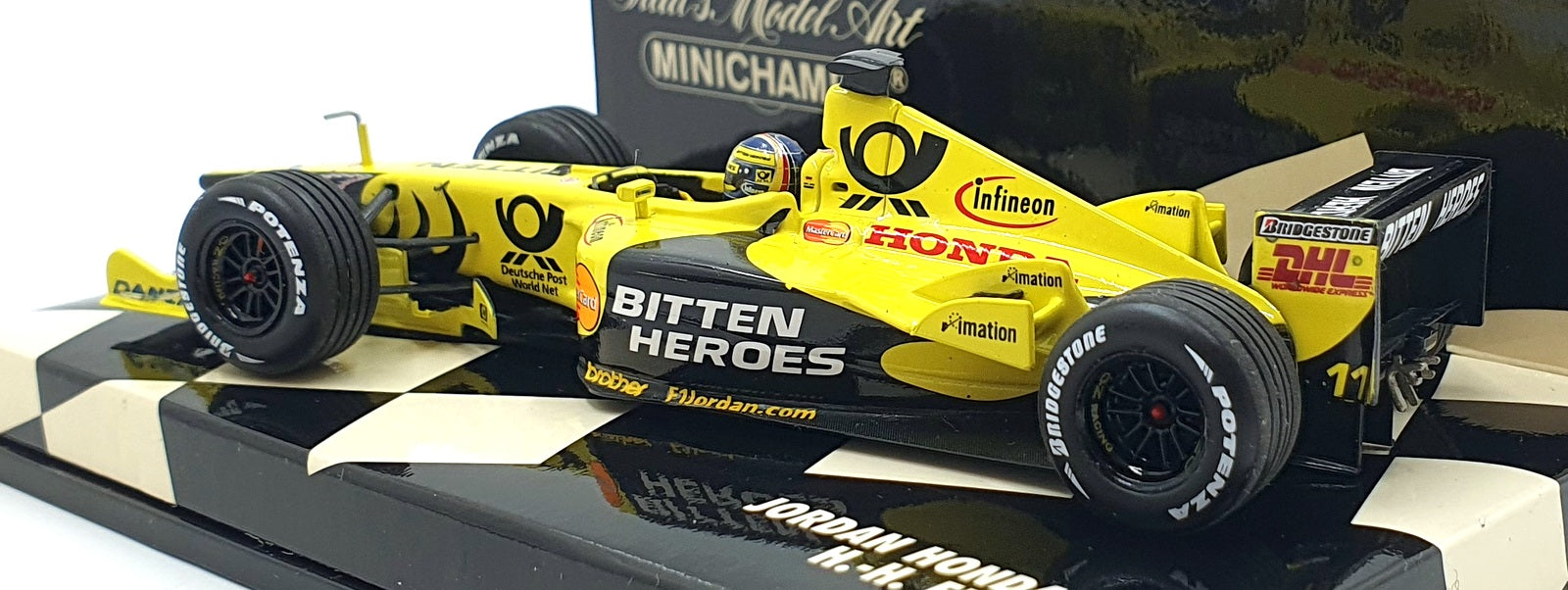 Minichamps 1/43 Scale 400 01001 - F1 Jordan Honda EJ11 2001 - H.H. Frentzen