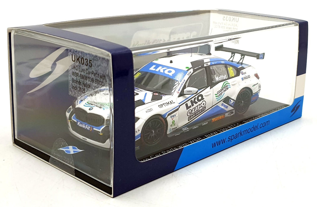 Spark 1/43 Scale UK034 - BMW 330i BTCC #99 Brands Hatch Indy Race 3 1st 2025