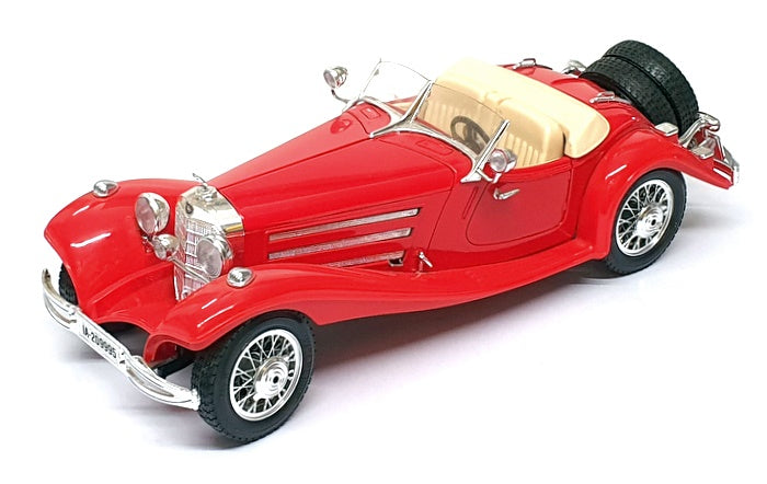 Burago 1/18 Scale 25625U - 1936 Mercedes Benz 500k Special Roadster - Red