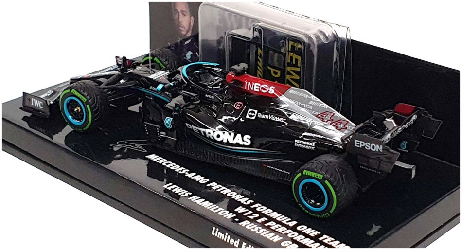Minichamps 1/43 Scale 410 211544 - F1 Mercedes AMG Russian GP 2021 Hamilton