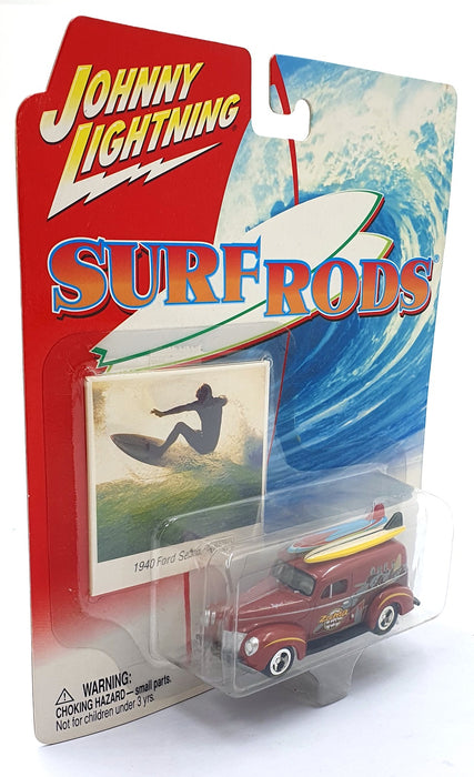 Johnny Lightning 1/64 Scale 294-07 Surf Rods 1940 Ford Sedan Delivery - Red