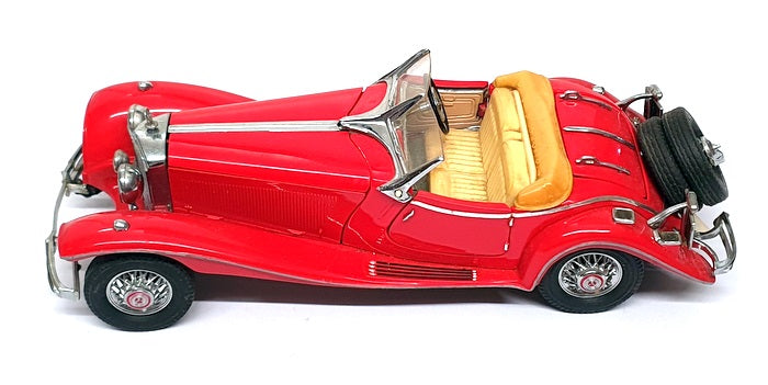 Franklin Mint 1/24 Scale 22725B - 1935 Mercedes Benz 500k Special Roadster - Red