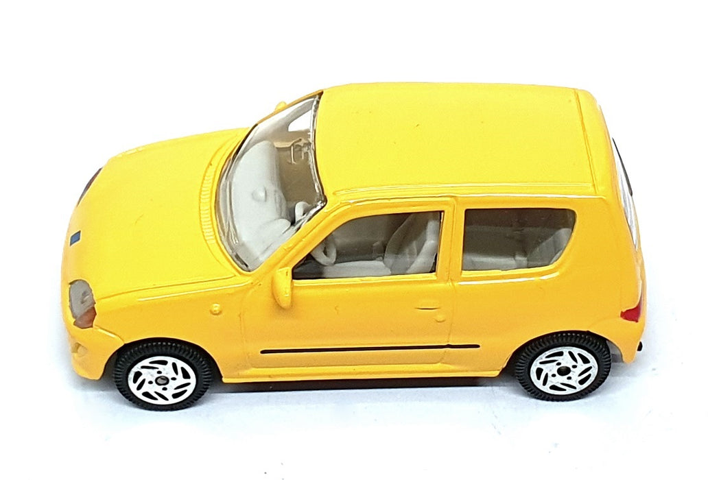 Majorette 1/43 Scale 04626 - Fiat Seicento Sporting - Yellow