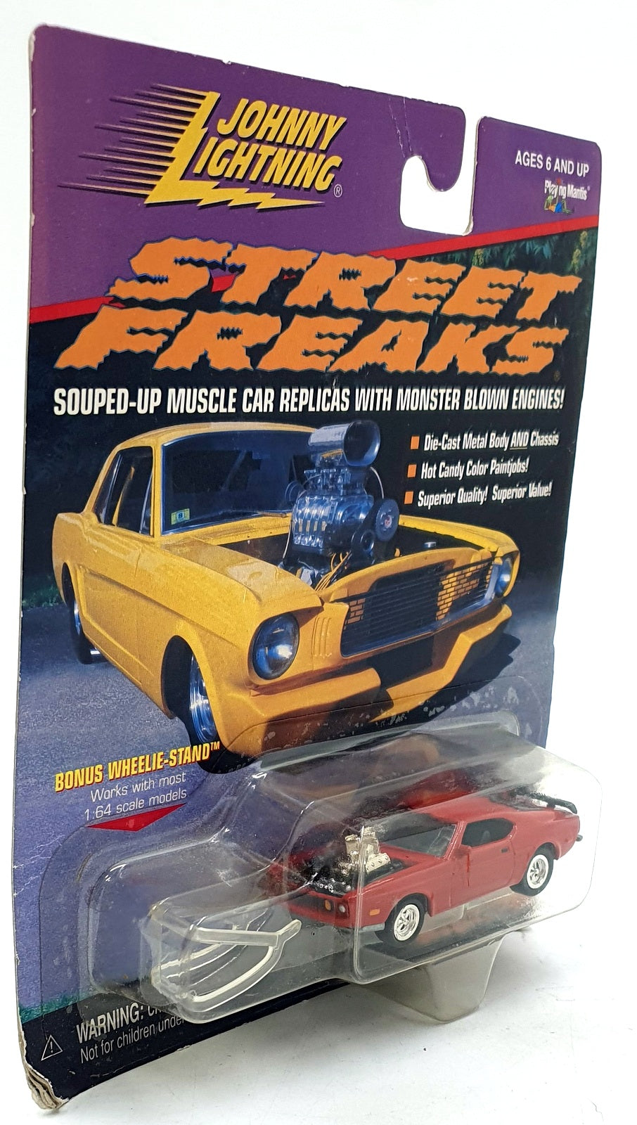 Johnny Lightning 1/64 Scale 443-01 - 1973 Ford Mustang Mach - Red