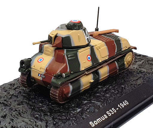 Atlas Editions 1/72 Scale 7 156 107 Somua S35 Tank French Army 1940 - Camouflage
