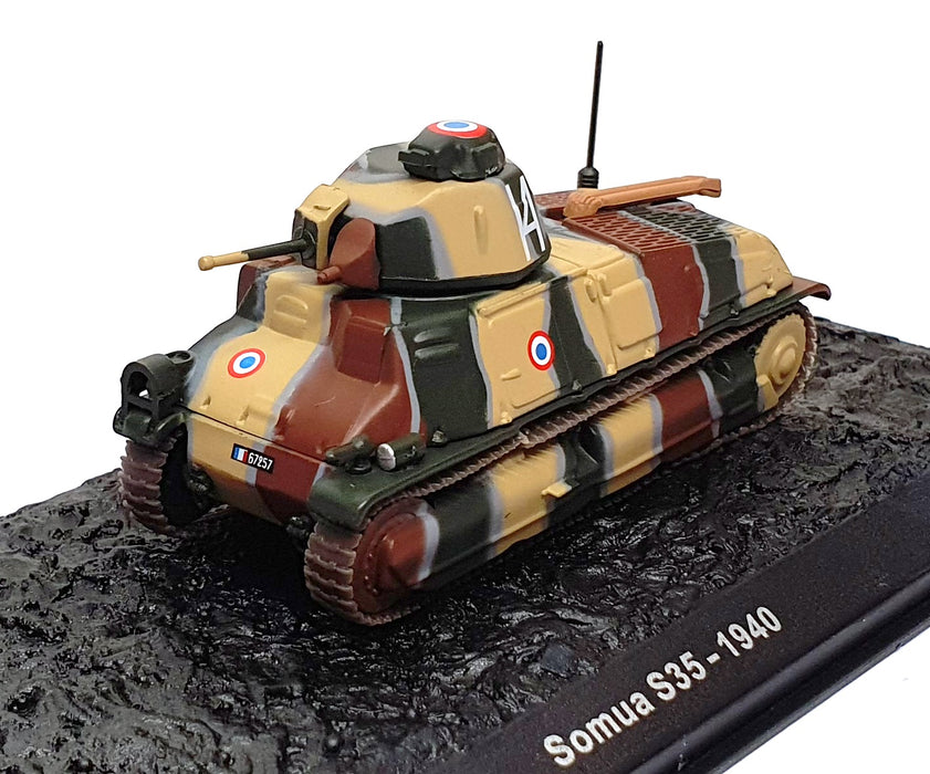 Atlas Editions 1/72 Scale 7 156 107 Somua S35 Tank French Army 1940 - Camouflage