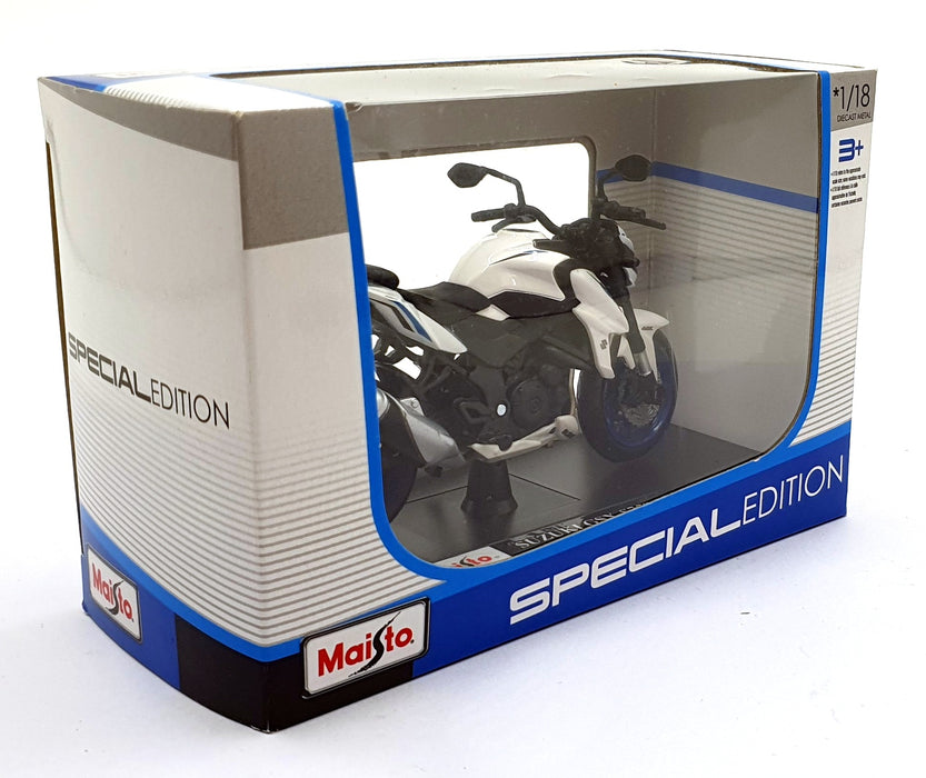 Maisto 1/18 Scale 19133 - Suzuki GSX-S750 ABS Motorbike - Black/White