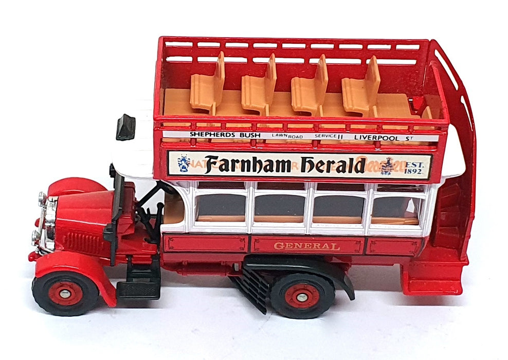 Corgi Appx 15cm Long C858/1 - Thornycroft Bus Farnham Herald REWORKED