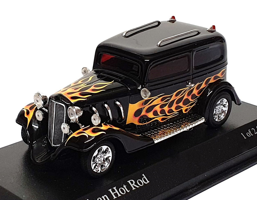 Minichamps 1/43 Scale 400 142260 - American Hot Rod - Black With Flames