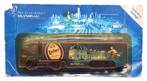 Grell Models 1/87 Scale GR01 - Mercedes Benz Beer Truck (Licher) Green