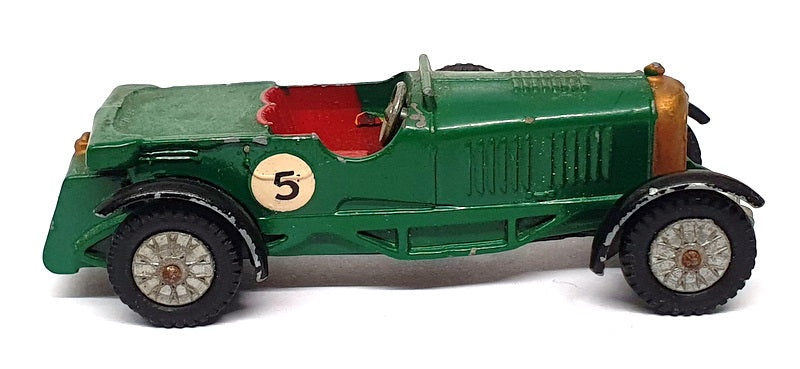 Matchbox 8cm Long Diecast MB01 - Bentley 41/2L Race Car #5 - Green