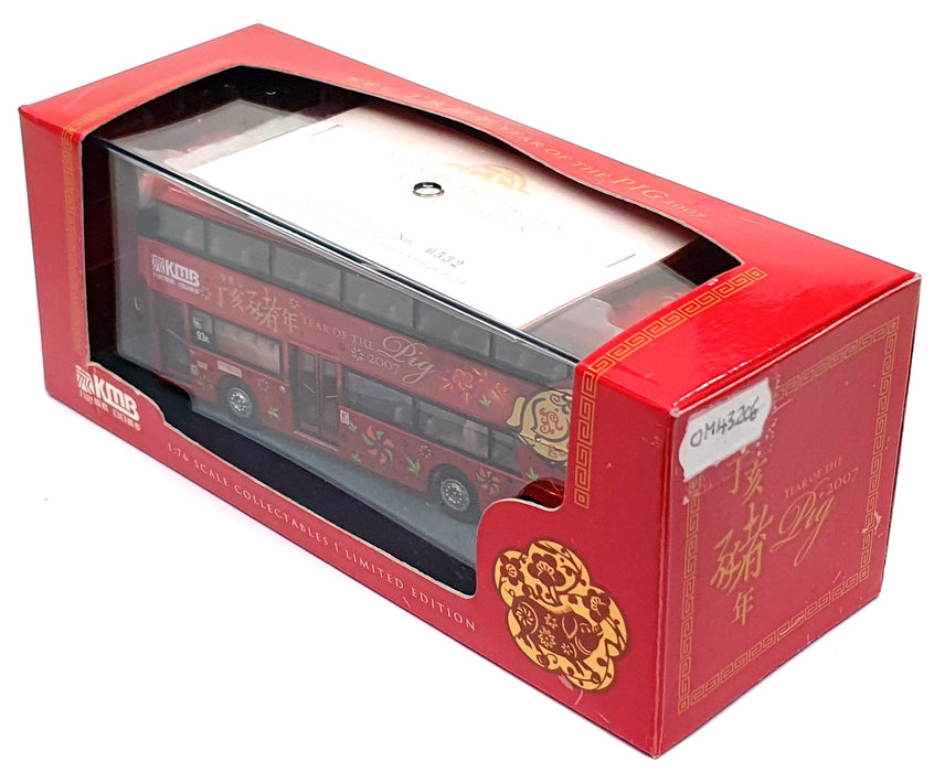 Corgi 1/76 Scale OM43206 - Volvo KMB Bus Rt. 93k Year Of The Pig 2007 - Red