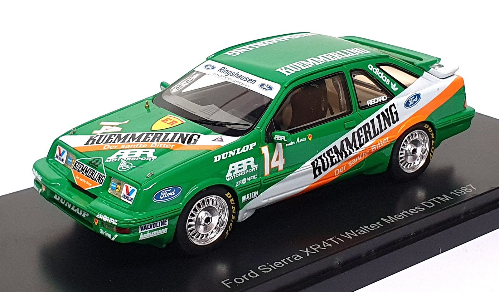 Neo 1/43 Scale NEO44300 - Ford Sierra XR4Ti #14 Walter Mertes DTM 1987 - Green