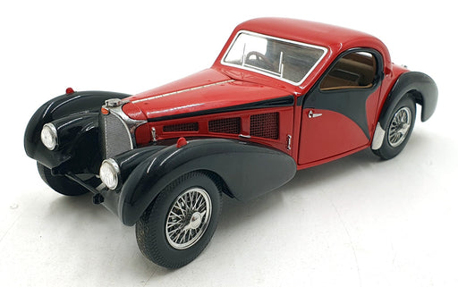 Franklin Mint 1/24 Scale Diecast FMC20 - 1936 Bugatti Type 57SC - Red/Black