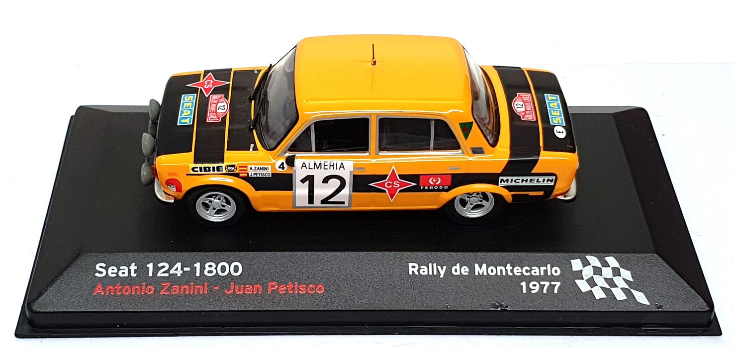 Altaya 1/43 Scale ST2400 - Seat 124-1800 #12 Monte Carlo Rally 1977