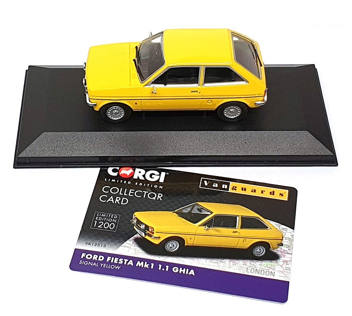 Vanguards 1/43 Scale VA12513 - Ford Fiesta MKI 1.1 Ghia - Signal Yellow