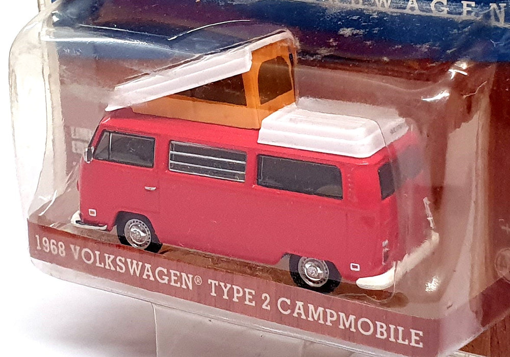 Greenlight 1/64 Scale 29835 - 1968 Volkswagen Type 2 Campmobile - Red