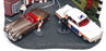 Vanguards 1/43 Scale PD1002 - Rover 2000 & Jaguar XK120 Renfrew Police Diorama