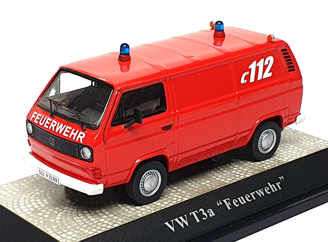 Premium ClassiXXs 1/43 Scale 11406 - VW Volkswagen T3a Fire Kastenwagon - Red