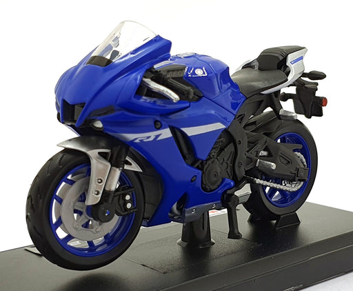 Maisto 1/18 Scale 21837 - 2021 Yamaha YZF-R1 Motorbike - Blue