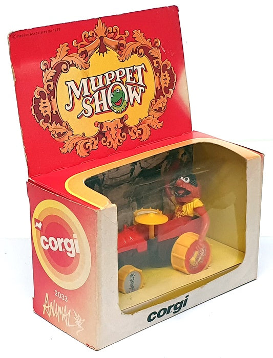 Corgi Appx 8.5cm Long 2033 - The Muppet Show Animal Vehicle - Red/Yellow