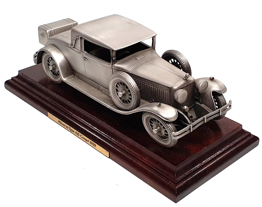Danbury Mint 24cm Long Pewter 150326Q - 1929 Minerva Type AC Coupe + Plinth