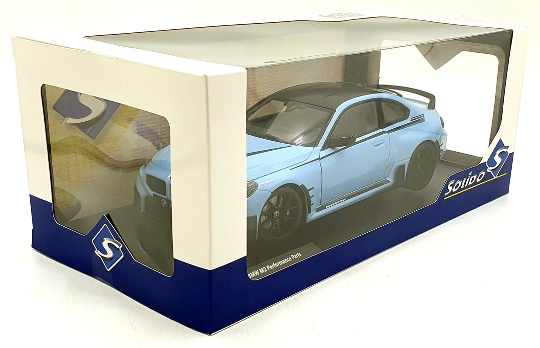 Solido 1/18 Scale S1812901 - 2024 BMW 2 Performance Parts - Zandvoort Blue