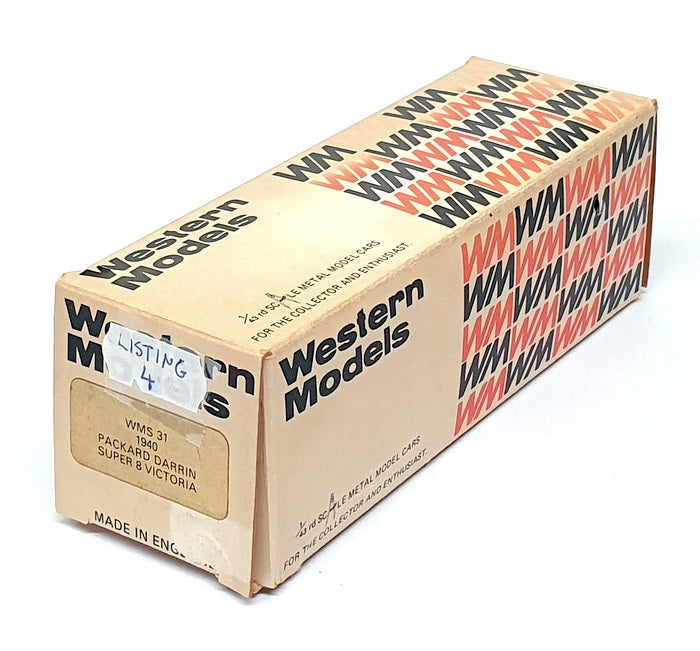 Western 1/43 Scale WMS31 - 1940 Packard Darrin Super 8 Victoria - Red