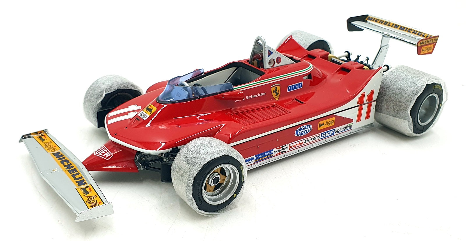 Exoto 1/18 Scale Diecast 97070 - Ferrari 312 T4 #11 F1 J.Schekter - Red