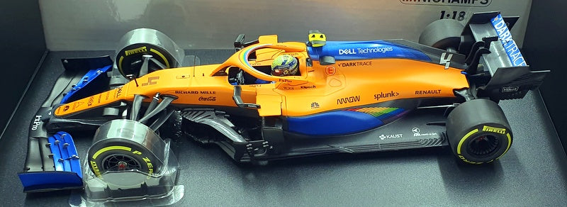 Minichamps 1/18  Scale 530 201904 McLaren F1 Team MCL35M 3rd Austrian GP Norris