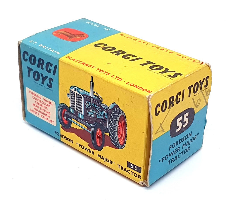 Corgi 8.5cm Long Original Diecast 55 - Fordson Power Major Tractor - Blue
