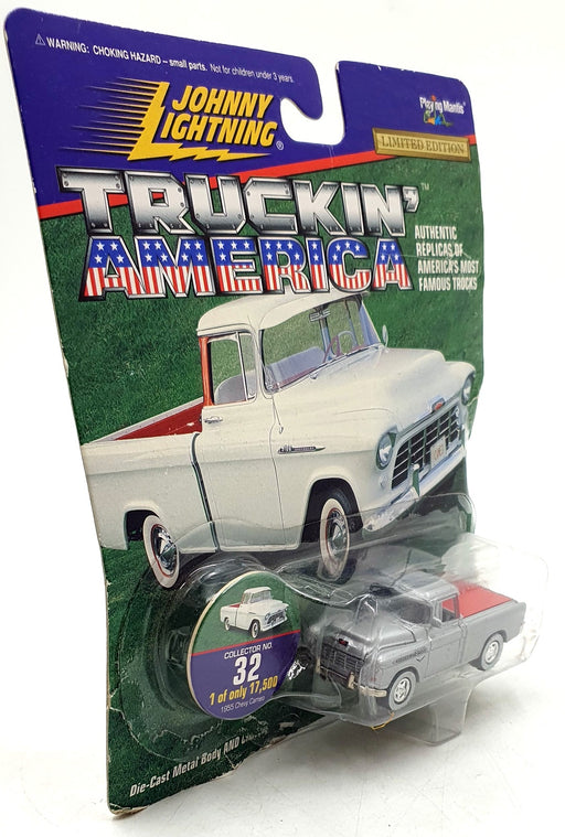 Johnny Lighting 1/64 Scale 421-30 - 1955 Chevrolet Cameo - Silver