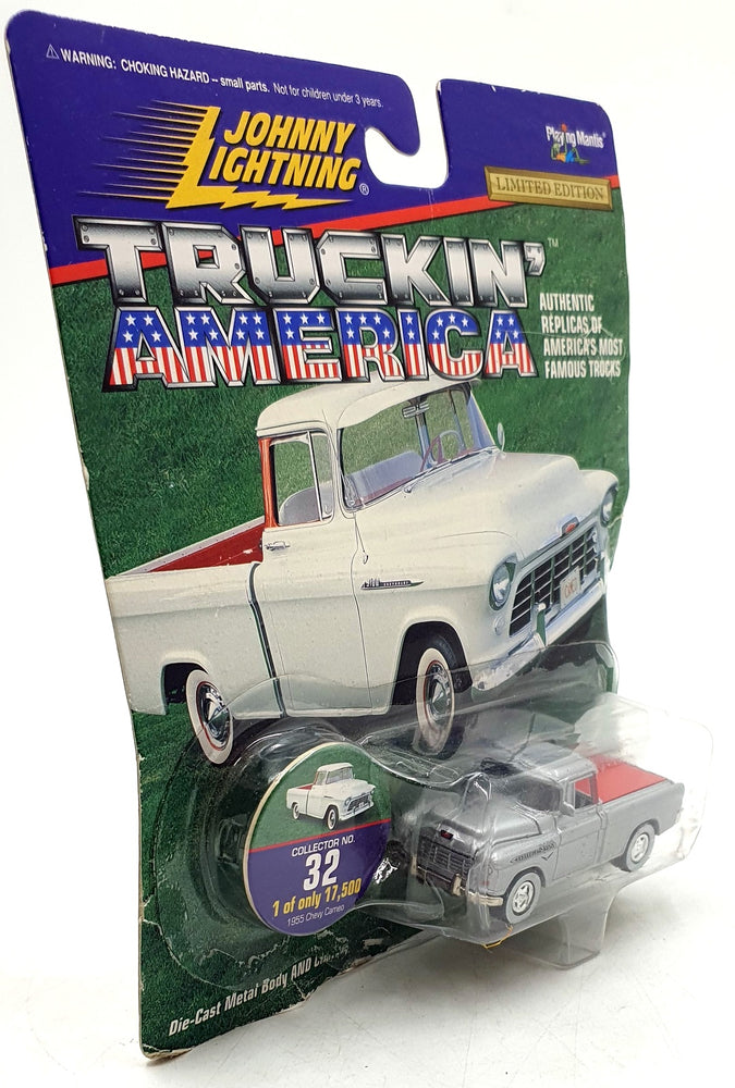Johnny Lighting 1/64 Scale 421-30 - 1955 Chevrolet Cameo Truck - Silver
