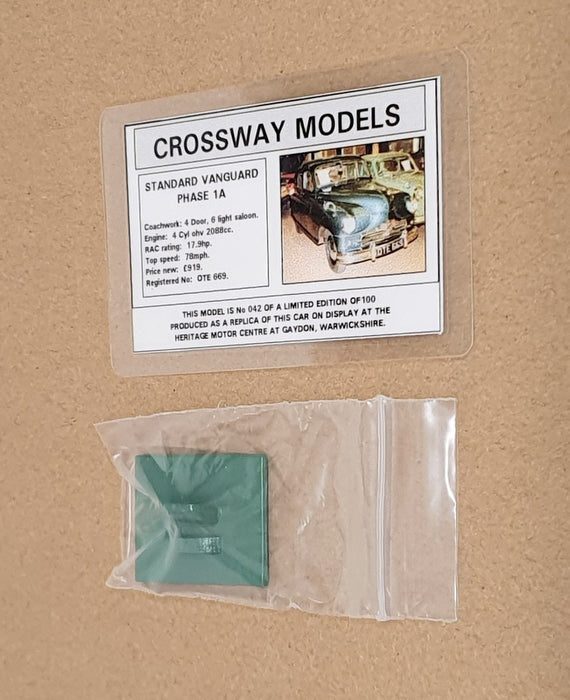 Crossway Models 1/43 Scale GC03 - Standard Vanguard Phase 1A - Met. Sage Green